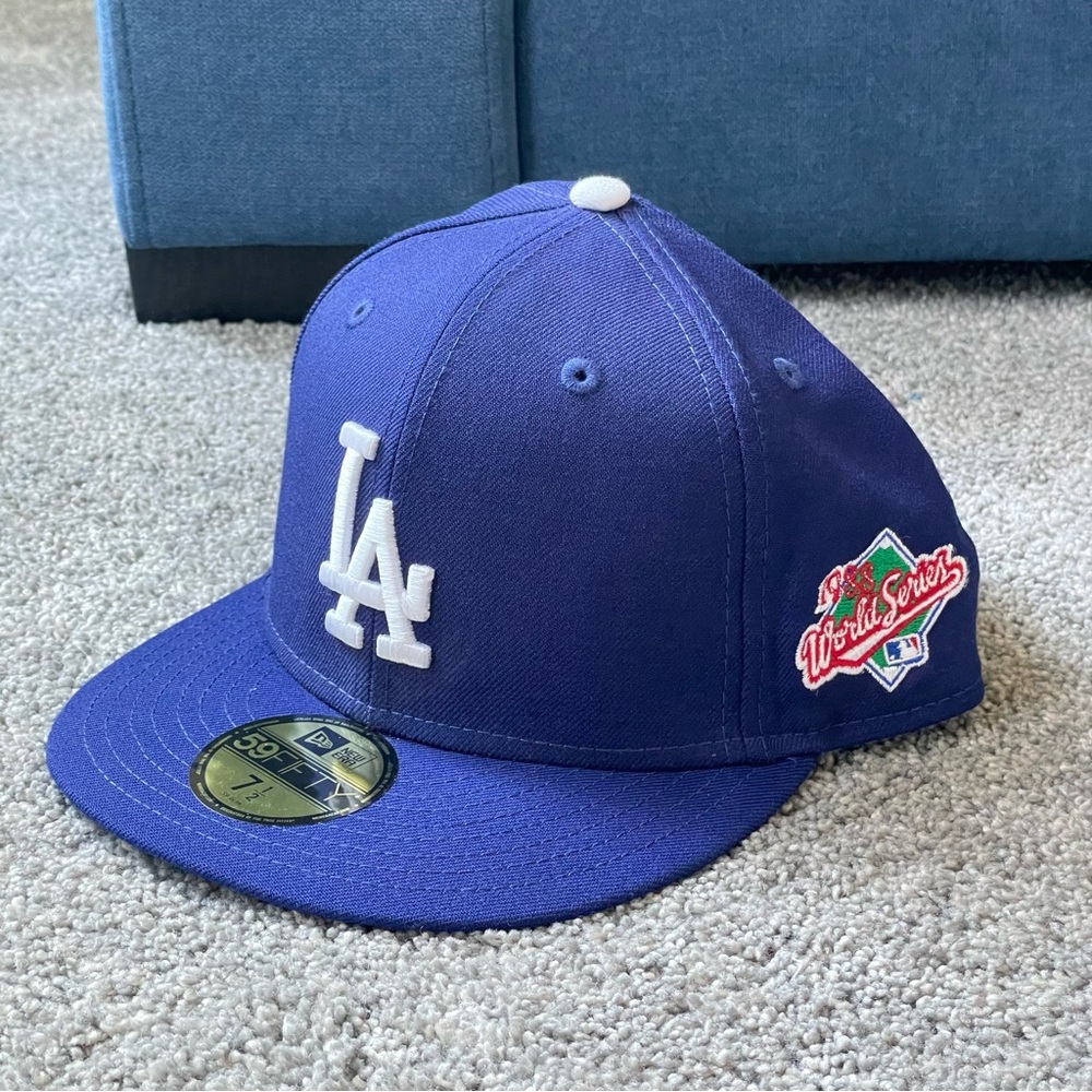 Capsule New Era Los Angeles Dodgers 1988 World Series Fitted Hat 7 1/2 Blue MLB
